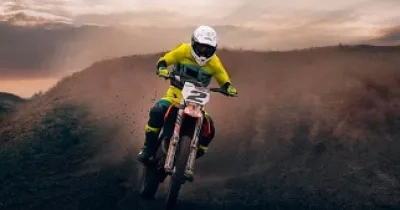 Un deportista participando en un Campeonato de Motocross (Fuente: Servimedia)