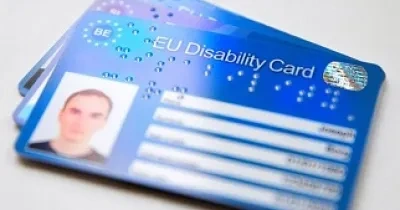 Representación de cómo serían las Tarjetas Europeas de Discapacidad (Fuente: Comisión Europea)