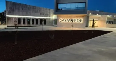 Vista nocturna del nuevo Hospital monográfico de neurorrehabilitación Casaverde Castilla y León (Fuente: Grupo Casaverde)