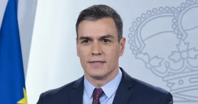 Pedro Sánchez durante una comparecencia