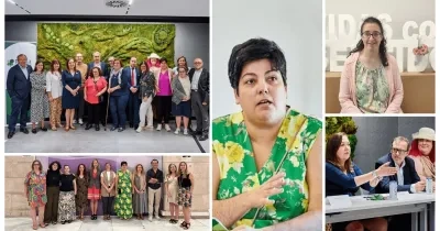 varias imagenes con personas con discapacidad que ocupan cargos importantes en españa
