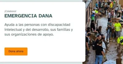 Campaña de emergencia DANA: ayuda para personas con discapacidad y sus familias. Botón para donar