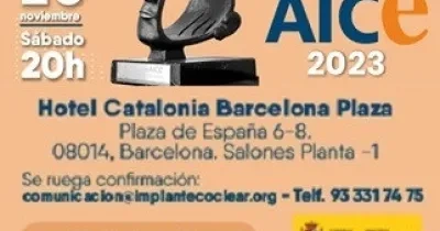 Banner de la XXVI Edición Premios AICE 2023