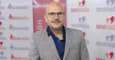 Imagen de frente del presidente de Cocemfe, Anxo Queiruga, en la redacción de Servimedia