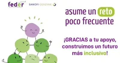 Banner del proyecto ‘Asume un reto poco frecuente’ de FEDER