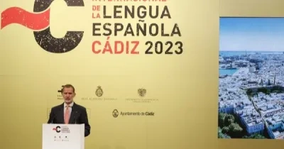 El Rey durante su intervención en la inauguración del IX Congreso Internacional de la Lengua Española (CILE) que tuvo lugar en Cádiz, en 2023