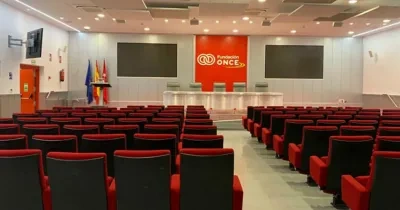 Salón de actos de la Fundación ONCE donde se va a realizar el evento