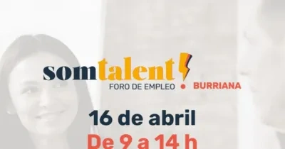 Cartel de la feria de empleo de Burriana 