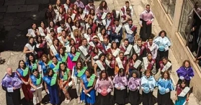 Grupo de la graduación de los alumnos de uno de los programas impartidos en el curso 2022-23 (Fuente: Fundación ONCE)