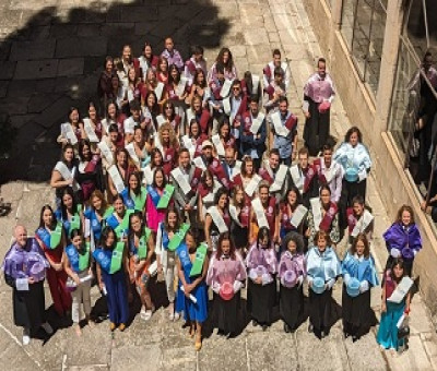 Grupo de la graduación de los alumnos de uno de los programas impartidos en el curso 2022-23 (Fuente: Fundación ONCE)