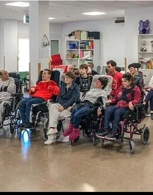 Grupo de personas con parálisis cerebral 