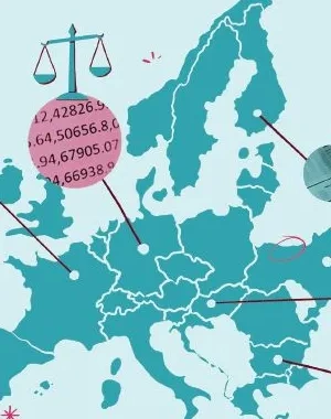 Mapa con puntos críticos publicado en la portada del informe