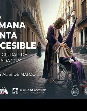 Banner con el cartel de la octava edición de la Guía de la Semana Santa Accesible de Granada (Fuente: Ayuntamiento de Granada)