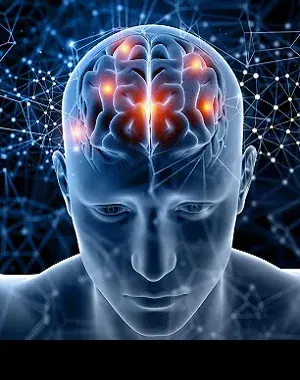 Foto digital que representa el cerebro de una persona con diferentes puntos que pueden estar dañados (Fuente: Fundación Casaverde)