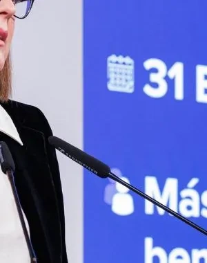 Consejera Portavoz, Esther Padilla durante su intervención