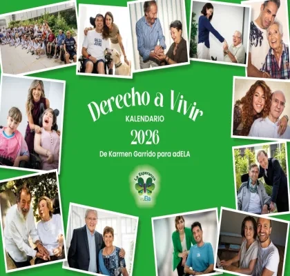 aparecen diversas fotos de personas con discapacidad y en el medio el titulo del calendario