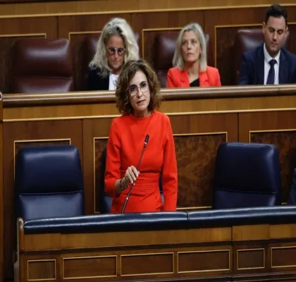 María Jesús Montero, ministra de Hacienda, en el Congreso