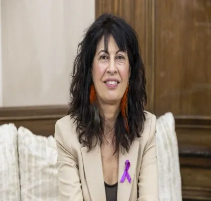 Ana Redondo posa durante la entrevista