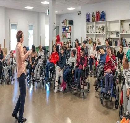 Grupo de personas con parálisis cerebral 