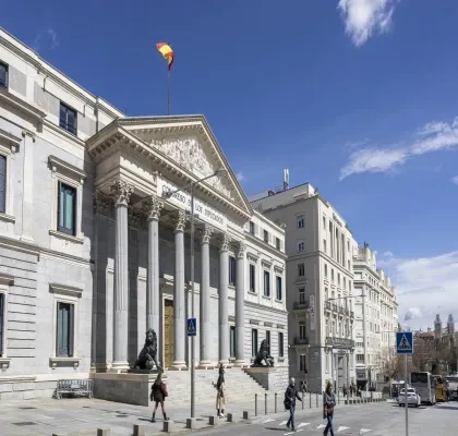 Exterior del Congreso de los Diputados