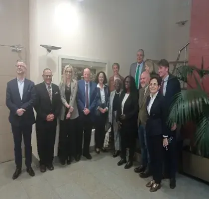 Momento del encuentro con los presidentes de los Órganos de Tratados de Derechos Humanos de la ONU y representantes del CERMI y FCM (Fuente: CERMI)
