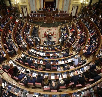 Vista del Congreso durante una de sus sesiones (Fuente: Congreso de los Diputados)