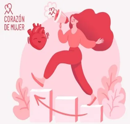 Banner del movimiento Corazón de mujer