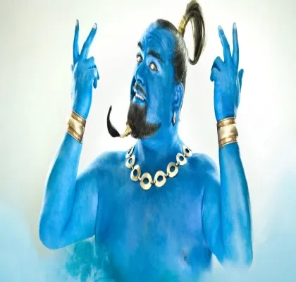 Un genio de la lámpara azul