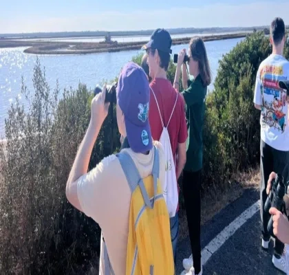 personas disfrutando de la ruta 