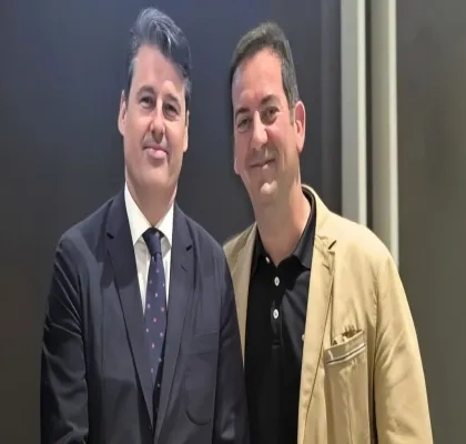 Pablo García-Trespalacios, presidente de la Asociación Empresarial VTC Andalucía, junto a Óscar Soriano, director general de Rehatrans