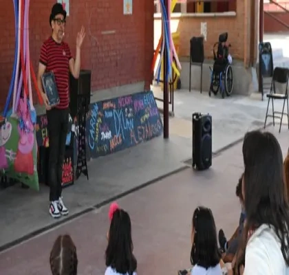 Un momento de la clausura del campamento