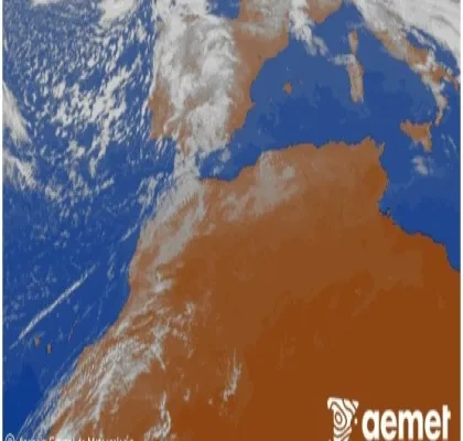 Mapa de borrascas en España de AEMET