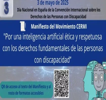 Cartel del Cermi para informar del manifiesto