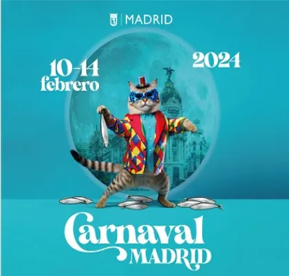Cartel oficial del Carnaval Madrid 2024 (Fuente: Ayuntamiento de Madrid)