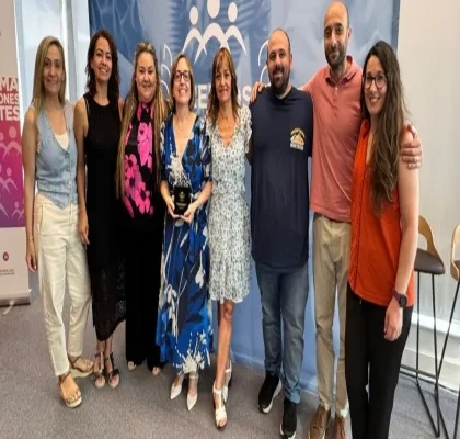 Recepción del premio en el CEADELA