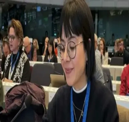 representante de la Fundación CERMI Mujeres durante el foro 