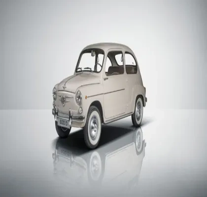 SEAT 600 blanco expuesto