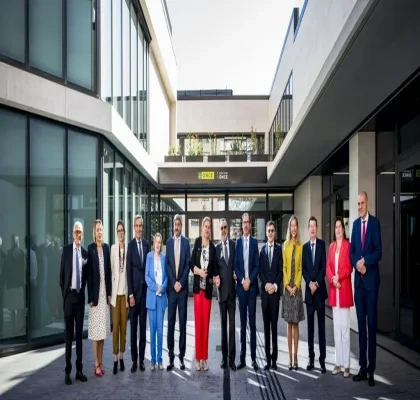 El Consejo General de la ONCE, en la inauguración de la nueva sede
