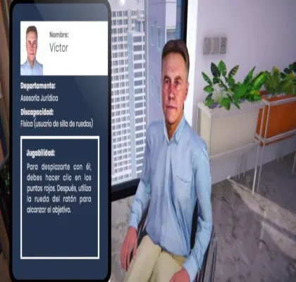 Videojuego inmersivo sobre la realidad laboral de las personas con discapacidad