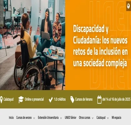 Cartel del curso en la web de la UNED