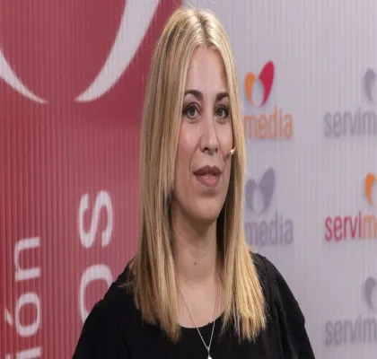 Rocío De la Rosa durante el diálogo sobre ocio inclusivo en Servimedia