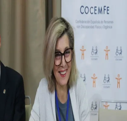 Eva Perez durante una ponencia