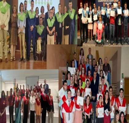 Montaje con fotos de otras graduaciones