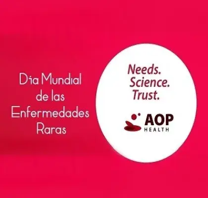 Banner del Día Mundial de las Enfermedades Raras de AOP Health