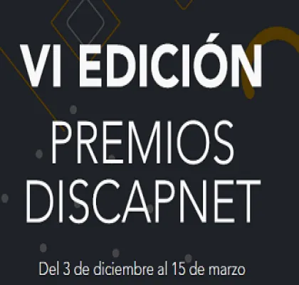 Pantallazo de la web de los Premios Discapnet
