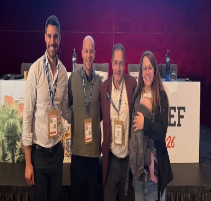 Los 4 participantes de la ponencia de SERMEF