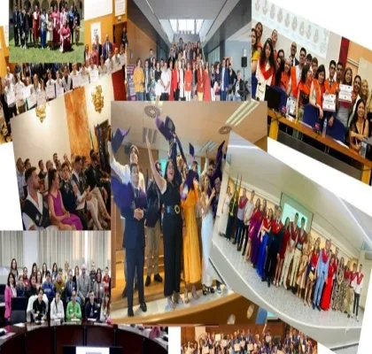 Composición de fotos de graduaciones UniDiversidad del curso 2023/24