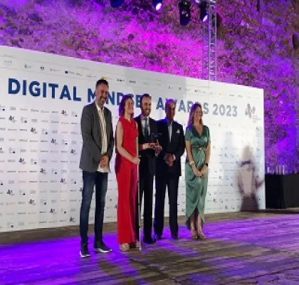 Momento del acto de entrega de premios del Digital Enterprise Show - DES Málaga (Fuente: Fundación ONCE)