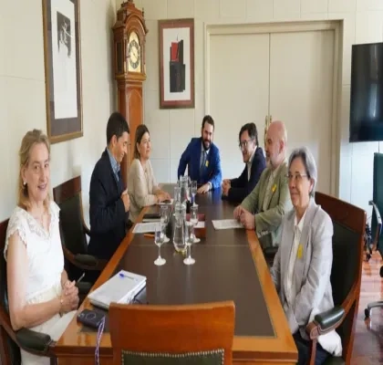 Imagen de la reunión del Cermi con el secretario de Estado de la Seguridad Social y Pensiones, Borja Suárez