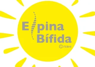 Logo sol amarillo de espina bífida